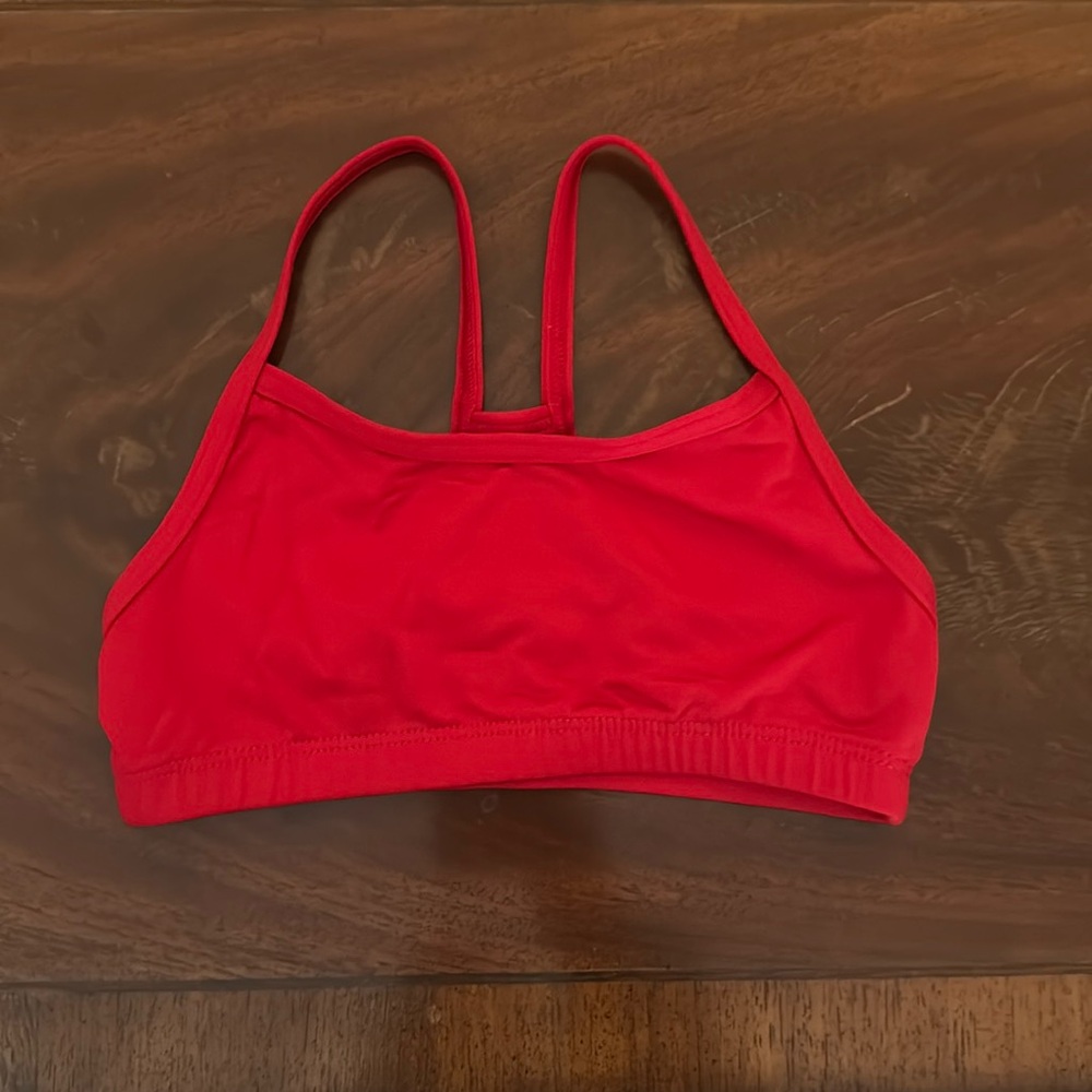 MotionWear red dance top size C12-14